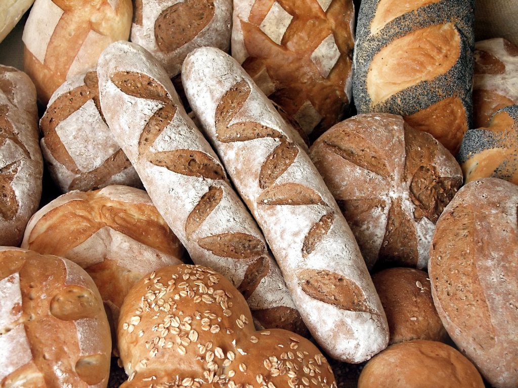 Bread, bagels, and other baked goods containing gluten. Read our blog post to discover seven ways to help monitor adherence to a gluten-free diet.